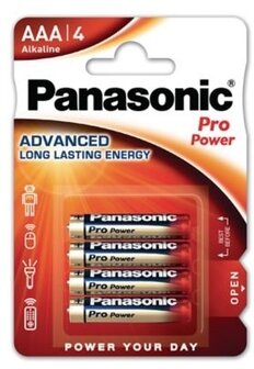 Panasonic AAA batterijen