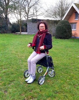 Rollator Mobio Let&#039;s Shop grijs