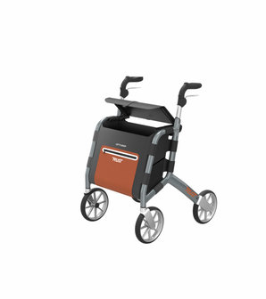 Rollator Mobio Let&#039;s Shop grijs