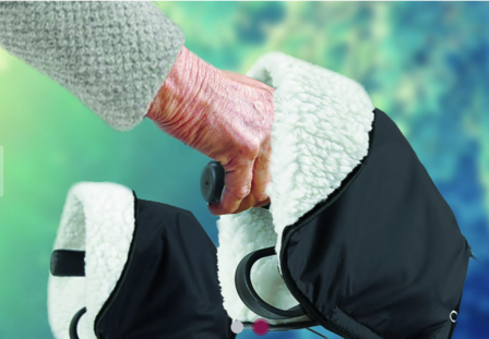Handwarmers voor rollator.