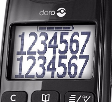 Doro draagbare telefoon enkel zwart Easy 110