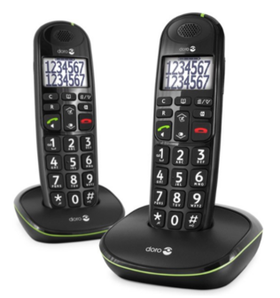 Doro draagbare telefoon duo zwart Easy 110