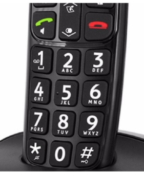 Doro draagbare telefoon duo zwart Easy 110