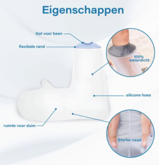 Adhome Douchehoes - Gipshoes - Arm - Groot - Heel - Boven arm - Elleboog - Pols - Waterdicht