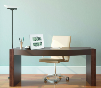 Radiografische klok met temperatuurweergave