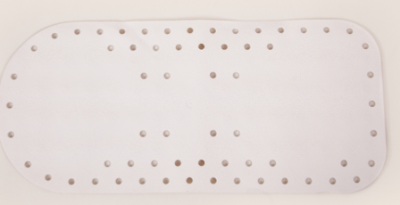 Anti-slip bad- en douchematten wit en blauw te verkrijgen