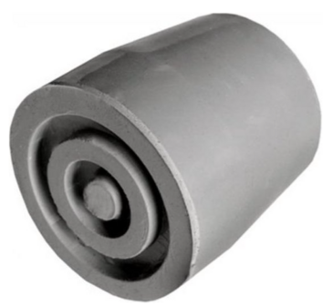 Kruk- en stokdoppen - 27 mm grijs