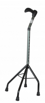 Wandelstok vierpoot verstelbaar