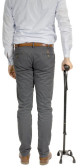 VITILITY Wandelstok Quadro vierpoot, in hoogte verstelbaar