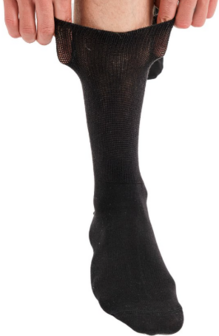 DIABETES sokken  (maten small: 36-42 of large: 43-47) Zwart