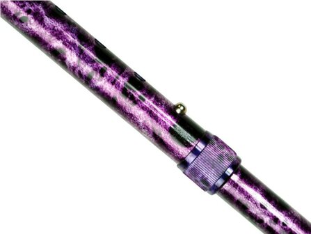 Opvouwbare wandelstok Purple Marble
