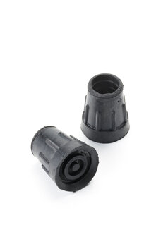 Wandelstokdop 19 mm zwart base 30 mm (2stuks)