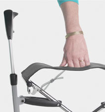 Rollator Let&#039;s Fly, in metaalkleur