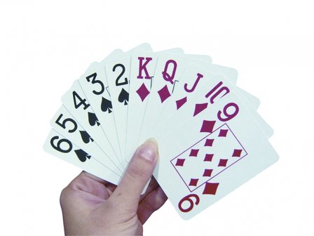 Speelkaarten met groot logo