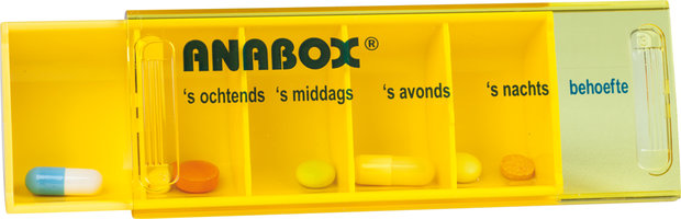 Pillendoos Anabox - week 5 vakken