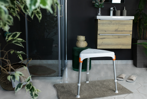 Atlantis Douchekruk 3-Hoekig H46-56cm Verstelbaar