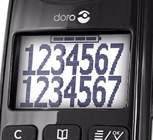 Doro draagbare telefoon enkel zwart Easy 110