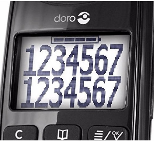 Doro draagbare telefoon duo zwart Easy 110