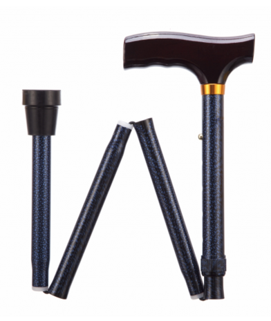 Opvouwbare wandelstok - blue ice 84 - 94 cm