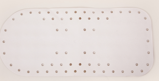 Anti-slip bad- en douchematten wit en blauw te verkrijgen