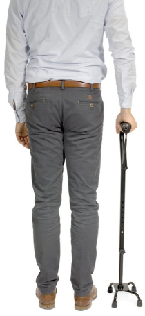 VITILITY Wandelstok Quadro vierpoot, in hoogte verstelbaar