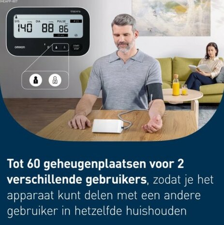 OMRON M4 Connect AFib bovenarmbloeddrukmeter