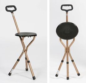 Wandelstokstoeltje Drive - aluminium - lichtgewicht - hoogteverstelbaar