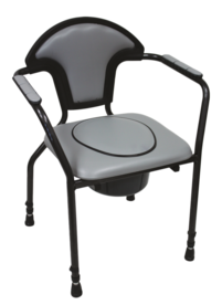 Toiletstoel, in hoogte verstelbaar.