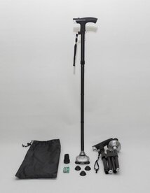 Pluviose wandelstok Loyal opvouwbaar met LED verlichting