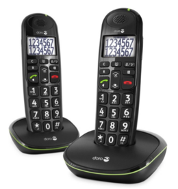 Doro draagbare telefoon duo zwart Easy 110