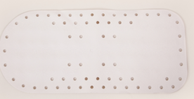 Anti-slip bad- en douchematten wit en blauw te verkrijgen