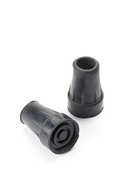 Wandelstokdop 16 mm Zwart 2st